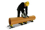 Exact P400 pipe cutting machine in use