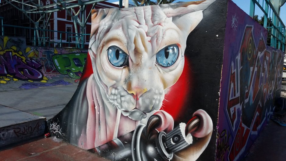 Graffitit – Las Palmas: Santa Catalinan skeittipuisto Graffitit – Las Palmas: Santa Catalinan skeittipuisto