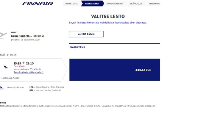 Tiedote - Finnair lentää kotiutuslennon 8.5.2020 Teneriffan kautta<br />
Gran Canarialle ja sieltä Helsinkiin. Tiedote - Finnair lentää kotiutuslennon 8.5.2020 Teneriffan kautta<br />
Gran Canarialle ja sieltä Helsinkiin.