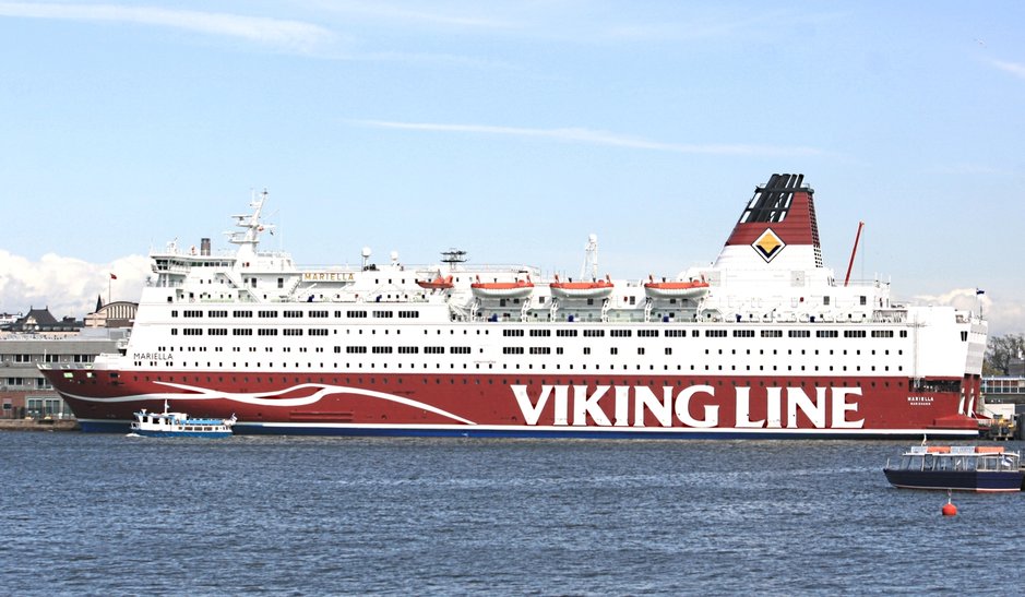 Uudistunut m/s Mariella Helsingen satamassa Uudistunut m/s Mariella Helsingen satamassa