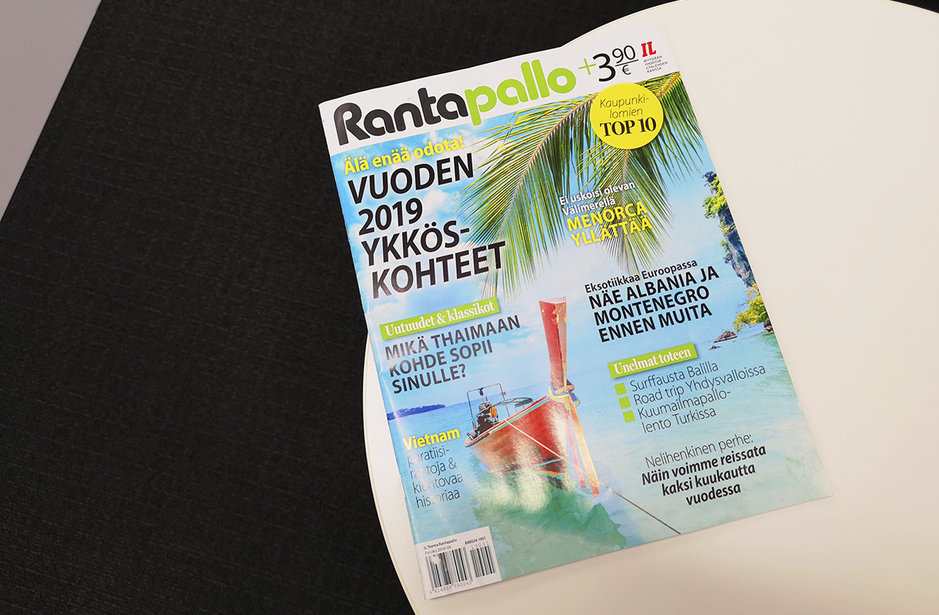 Rantapallo perusti<br />
printti-matkailulehden Rantapallo perusti<br />
printti-matkailulehden