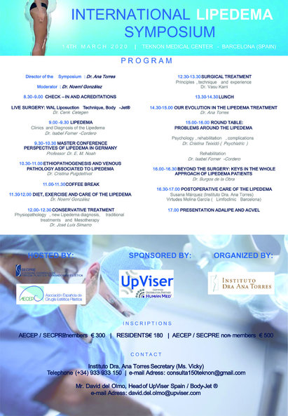 Lipödem Symposium 14/3/2020 Barcelona